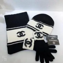 chanel hat and echapres and glove set s_12652bb